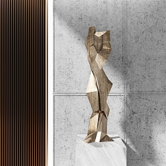 Modern Sculpture Installation 3d model