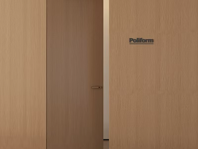 Pellform Wooden Hinged Door Modern Design For Interior Space With Smooth Surface And Natural Texture 3d model