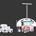 Medical Decorative Ornament Set With Miniature Bed IV Stand Medicine Boxes And Medical Tools
