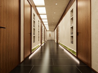 Teahouse Corridor 3d model