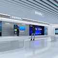 Tobacco and Alcohol Store Modern Service Display Area With Product Showcases And Customer Counters