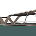 Modern landscape gallery park gallery landscape structure 3d model