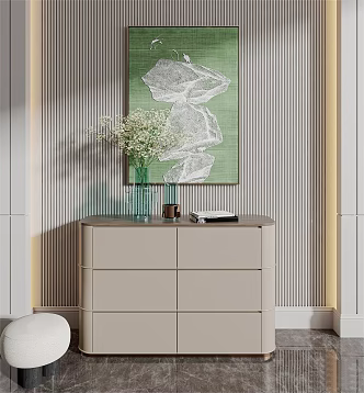 Modern Entrance Cabinet Modern Bucket Cabinet 3d model