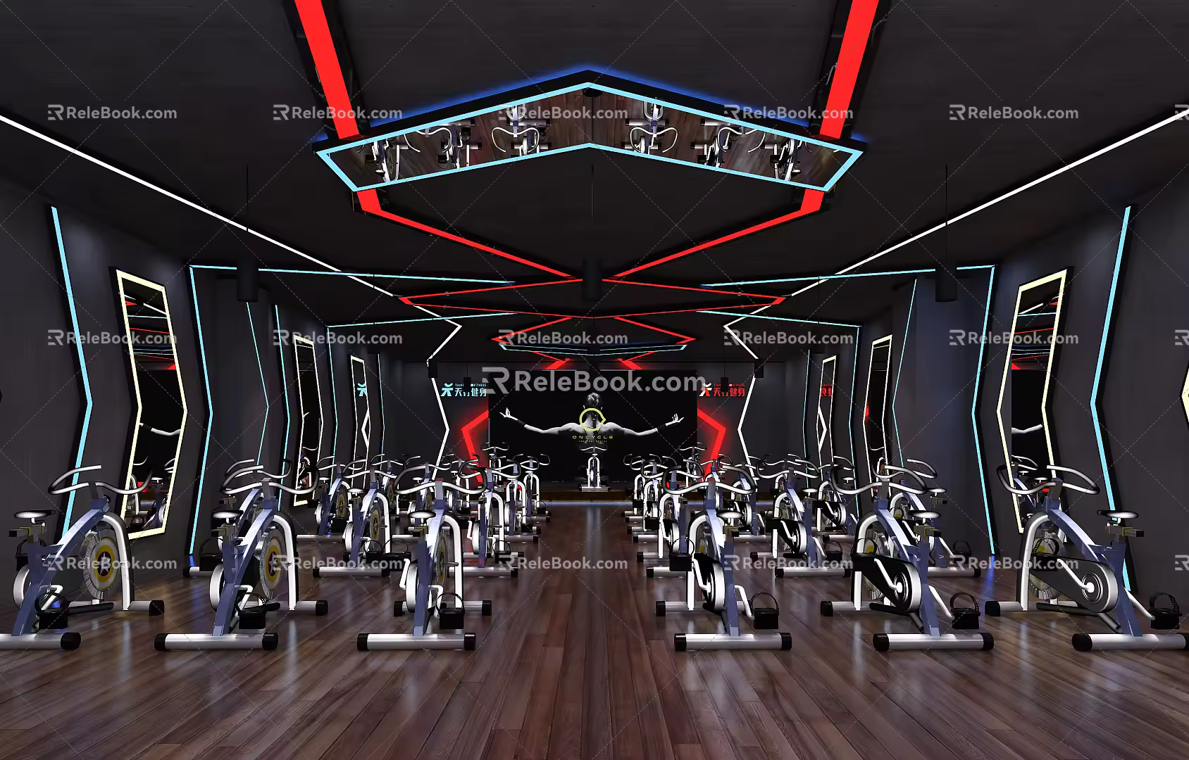Modern Gym 3d model