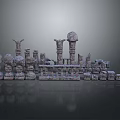 Columns Stone Columns Stone Columns Old Columns Roman Columns Roman Columns Classical Columns Greek Columns 3d model