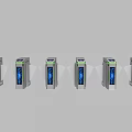 Metro ticket gate security office access control 3d model