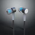 Modern In ear Wired Headphones With Blue LED Light And Ergonomic Design