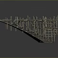 Modern Port Building Scaffolding Dock 3d model