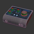 Soundstretch Commercial Audio Equipment With Control Knobs Buttons And Input Output Ports 3d model