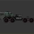 Camouflage Green Military Transport Vehicle With Multi Wheels And Spare Tires