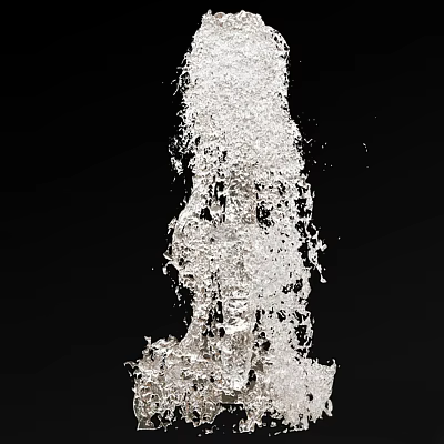 modern fountain 3d model