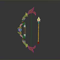 Crossbow Mechanical Crossbow Shift Bow and Arrow Shoot Far Equipment Weapons High-tech Crossbow 3d model