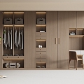 Modern Wardrobe Modern Light Luxury Wardrobe Modern Bedroom Wardrobe Cloakroom Wardrobe Finished Wardrobe 3d model