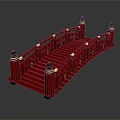 Wooden Bridge Small Bridge Temple Bridge Small Wooden Bridge 3d model