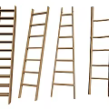 Various Types of Hardware Ladders Including Step Folding and Extension Designs