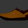 Orange Casual Canvas Shoes With Brown Laces And Brown Sole For Modern Everyday Wear