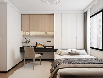 Now the bedroom tatami 3d model