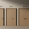 Modern Wooden Sub-mother Door Design In Interior With Single And Double Doors