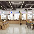 Eyewear Specialty Store With Glass Window Showcases Bright Lighting And Interior Eyeglasses Displays