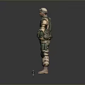 Soldier Warrior Soldier Character Game Character Realistic Character Cartoon Character 3d model