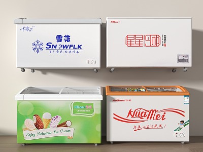 Modern Freezer Cabinet Ice Cream Cabinet Refrigerator model