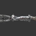 Modern fighter sci-fighter space fighter 3d model
