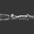 Modern fighter sci-fi fighter space fighter 3d model