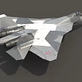 Su 57 fighter stealth fighter Felon twin stealth multi-purpose fighter super realistic high precision film and television level 3d model