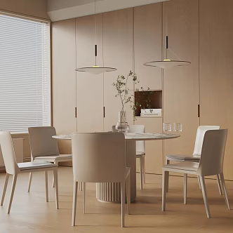 Modern dining table 3d model
