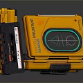 Sony Yellow Sports Walkman Portable Tape Player With Open Cassette Compartment