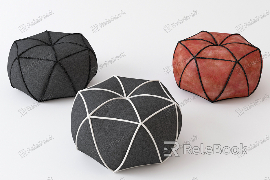 Modern sofa stool pillow fabric jewelry home textiles bedding model