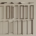 Modern Shower Handle Bathroom Handle Shower Door Handle Toilet Door Handle Toilet Handle Long Handle 3d model