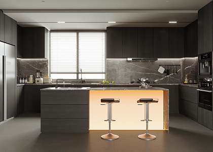 Modern Kitchen 3d model