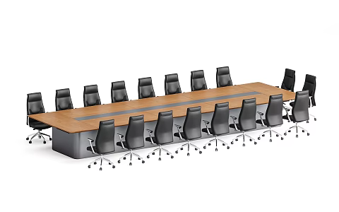 Conference Table and Chair Combination Conference Table Conference Chair Modern Conference Table Modern Conference Chair 3d model