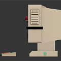 Retro game machine box game machine 3d model