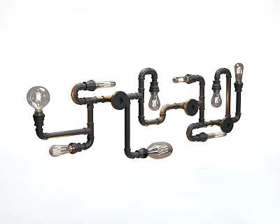 Industrial LOFT wall lamp 3d model