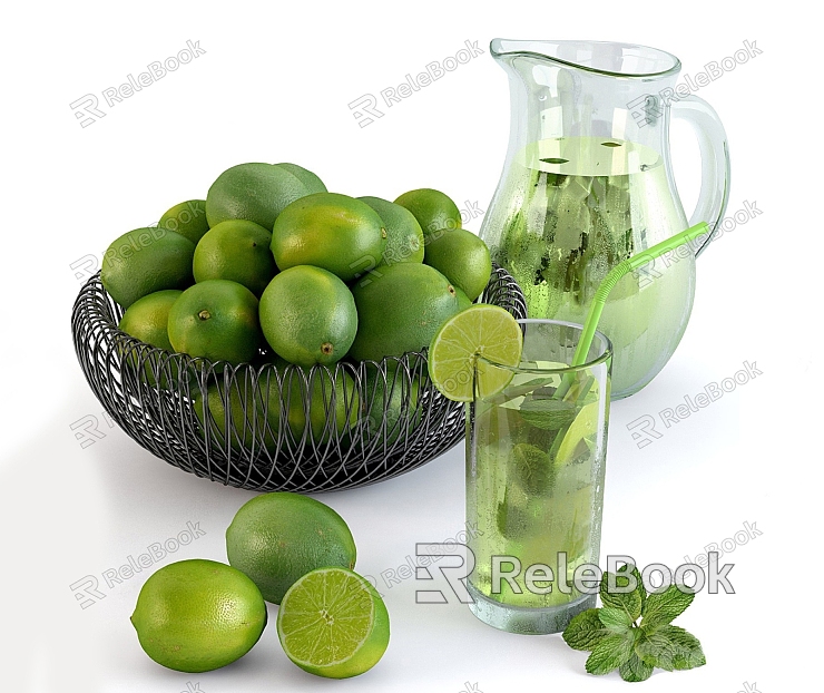 Modern Juice Green Lemon Juice model