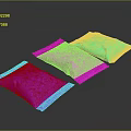 Vibrant Colorful Food Packaging Bags with Glossy Finish in Purple Pink Green