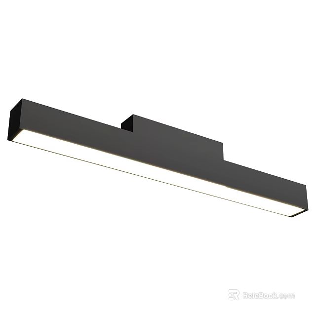 Modern Black Slim Wall Light With White LED Lighting For Home Decor 3d model 