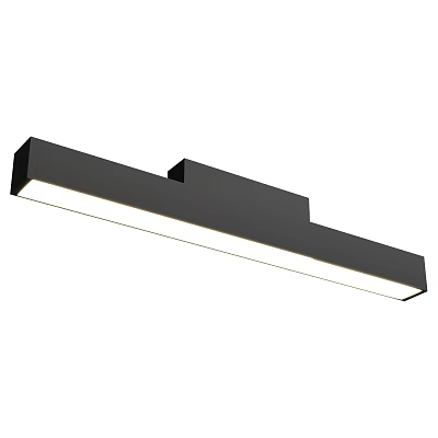 Modern Black Slim Wall Light With White LED Lighting For Home Decor 3d model