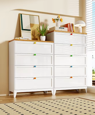 Steel Drawer Chest Modern Minimalist Wrought Iron Storage Cabinet Storage Cabinet Drawer Cabinet Cream Style Floor Multi-layer Drawer Cabinet 3d model