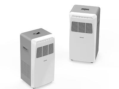 Sleek White and Gray Household Dehumidifiers For Daily Home Living Use 3d model