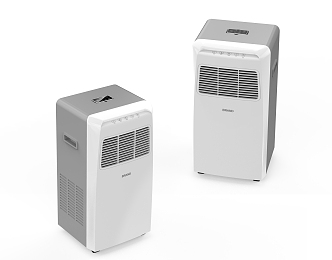 Life home appliance mobile air conditioner fan 3d model