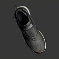 Puma Gray Sports Shoes With Mesh Upper Red Sole And Modern Design For Daily Wear