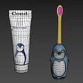 Penguin Themed Baby Creme And Electric Toothbrush For Daily Care