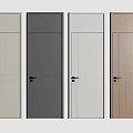 Modern Minimalist Hinged Doors In Various Colors And Wood Texture Finishes