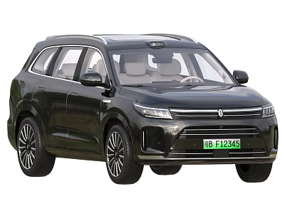 Black Sleek SUV With Modern Exterior Design Stylish Wheels And Spacious Windows 3d model