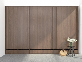 Modern Wardrobe Custom Solid Wood Wardrobe Coat Cabinet Wardrobe 3d model