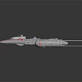 Spaceship Fighting Spaceship Aircraft 3d model