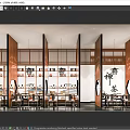 Traditional Chinese Teahouse Interior With Wooden Screens Tea Sets And Zen Decor